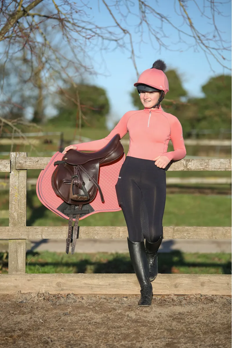 Hy Sport Active Hat Silk With Interchangeable Pom Pom - Coral Rose-1